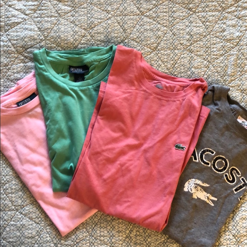 MOVING SALE! T-Shirt Bundle- Polo and Lacoste